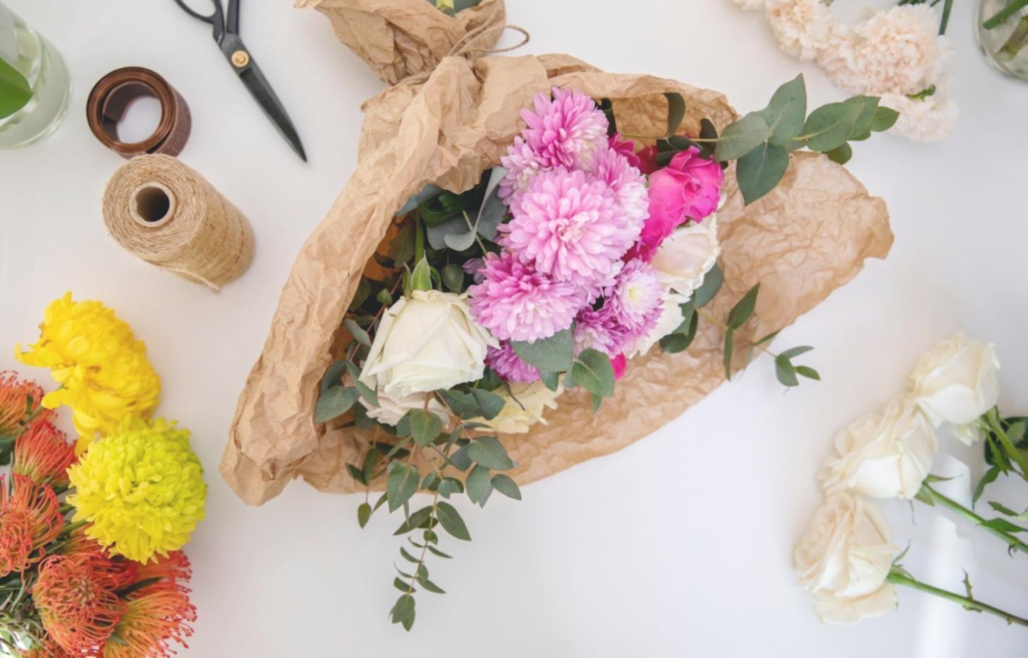 Mevsimsel çiçek düzenlemesi örneği